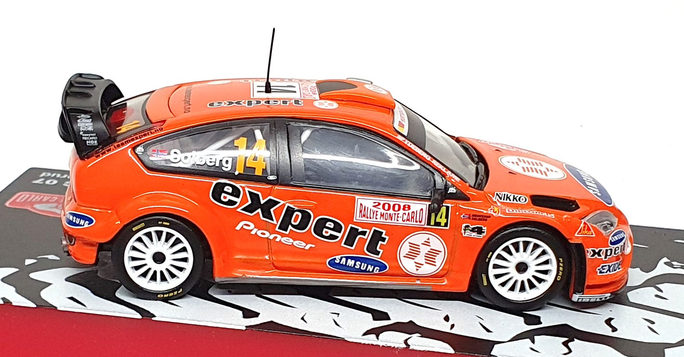 Altaya 1/43 Scale A0807 - Ford Focus RS #14 Monte Carlo 2008 Solberg/Menkerud