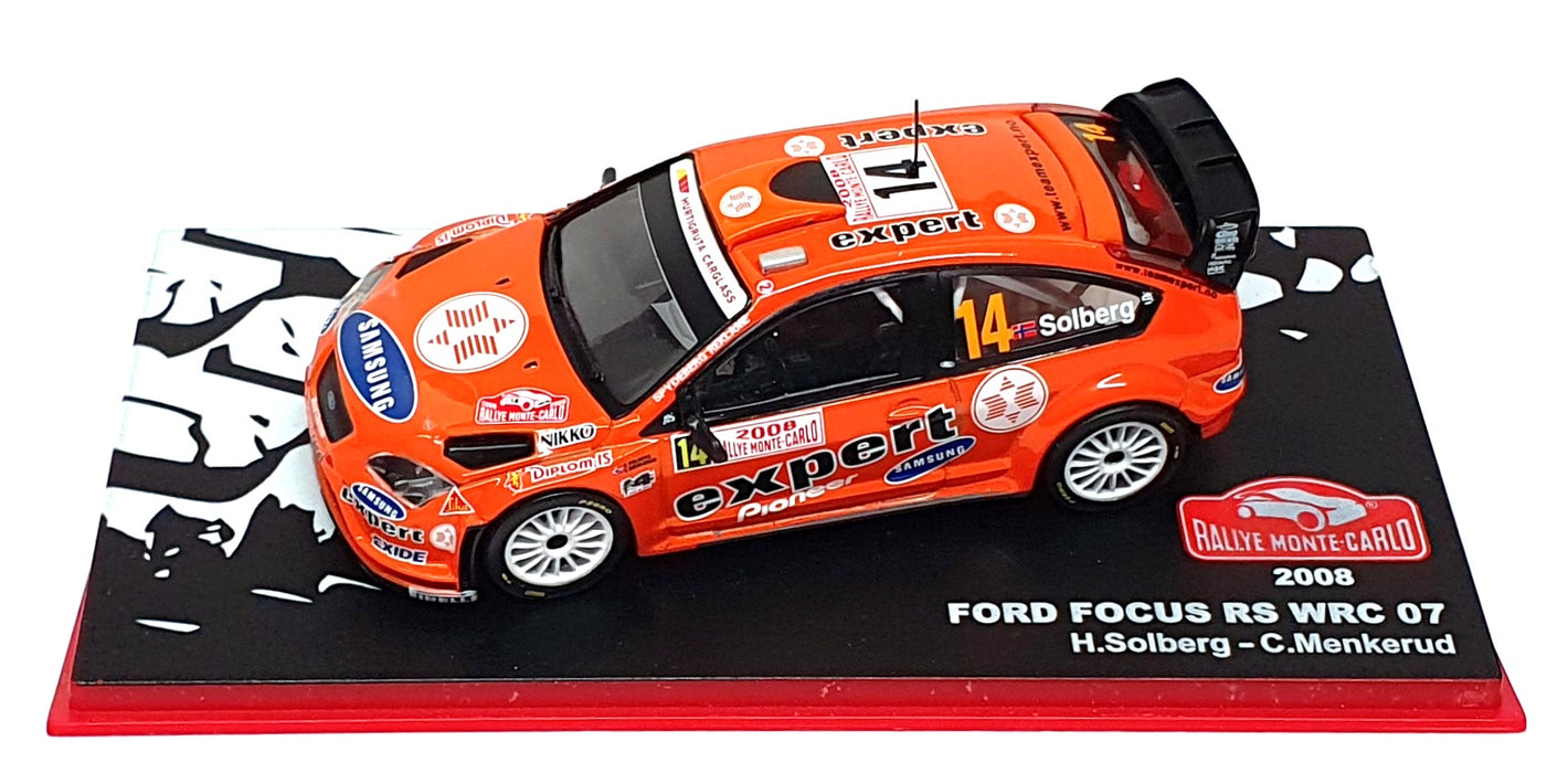 Altaya 1/43 Scale A0807 - Ford Focus RS #14 Monte Carlo 2008 Solberg/Menkerud