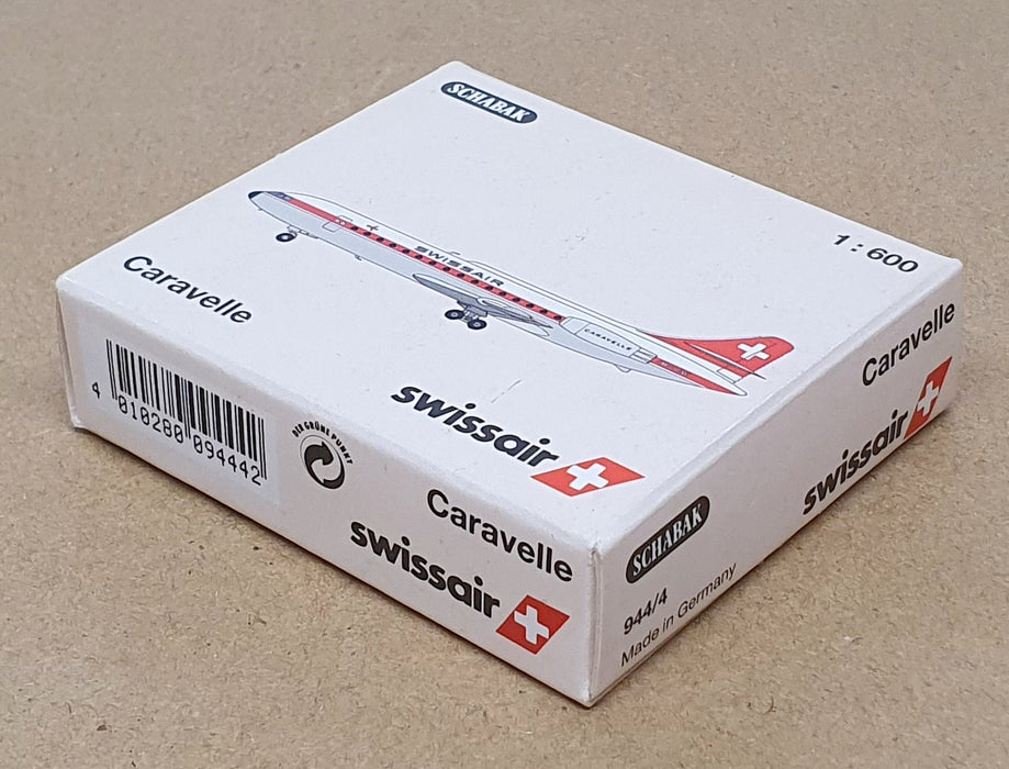 Schabak 1/600 Scale Diecast 944/4 - Caravelle Aircraft Swissair HB-ICW