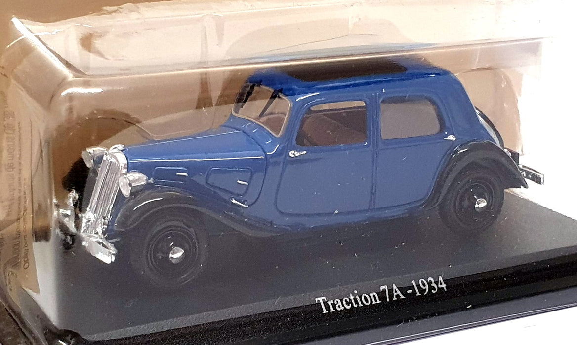 Atlas Editions 1/43 Scale 6112 532 - 1934 Citroen Traction 7A - Blue