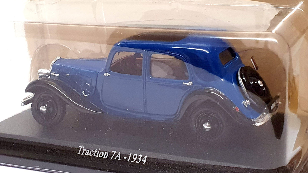 Atlas Editions 1/43 Scale 6112 532 - 1934 Citroen Traction 7A - Blue