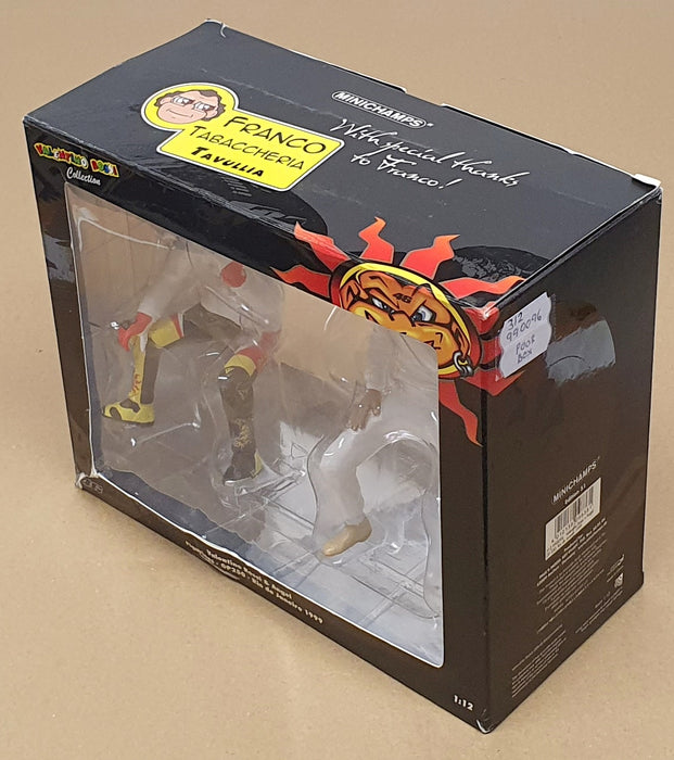 Minichamps 1/12 Scale 312 990096 Valentino Rossi + Angel Figs GP 250 Rio '99