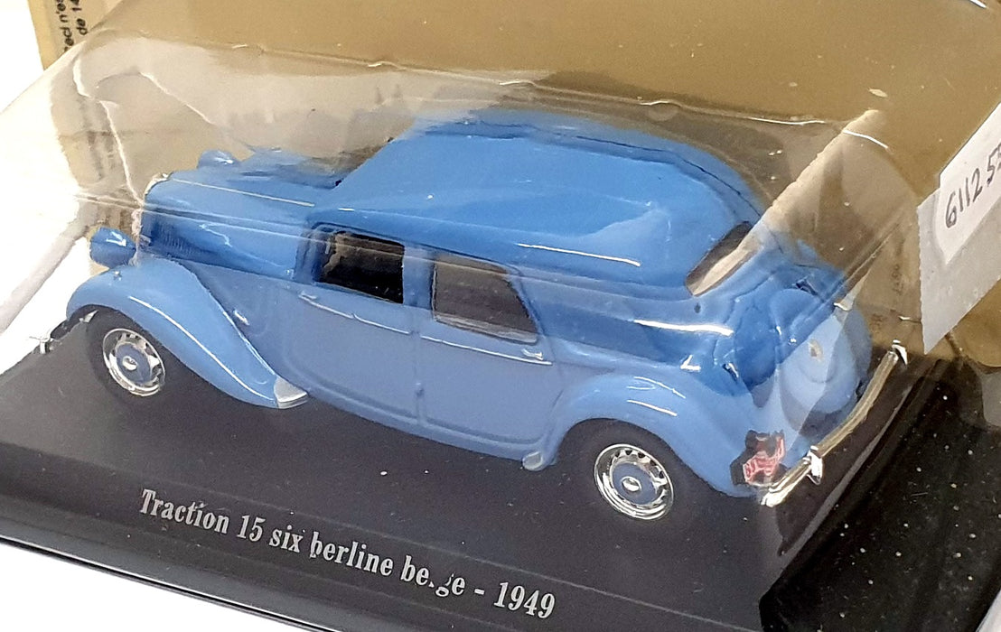 Atlas Editions 1/43 Scale 6112 558 - 1949 Citroen Traction 15 Six Belge Lt. Blue
