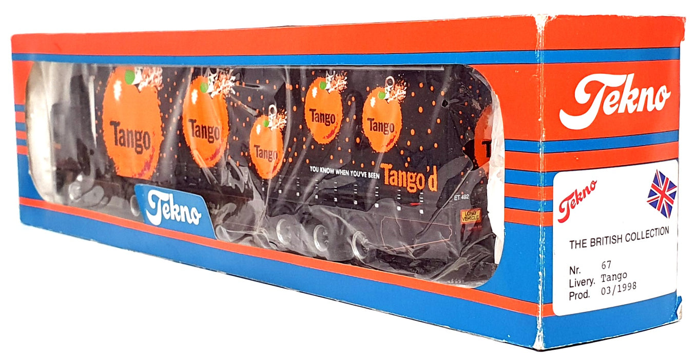 Tekno 1/50 Scale No. 67 - ERF Truck & Trailer Tango Orange Limited Edition