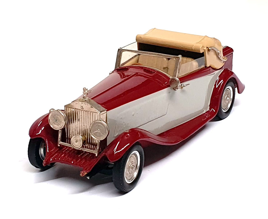 Western Models 1/43 Scale WMS8X 1933 Rolls Royce Phantom II Cont. Dk. Red/Grey