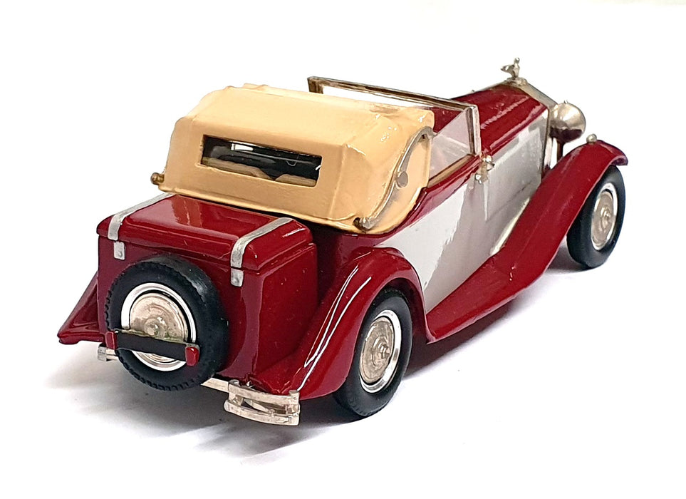 Western Models 1/43 Scale WMS8X 1933 Rolls Royce Phantom II Cont. Dk. Red/Grey
