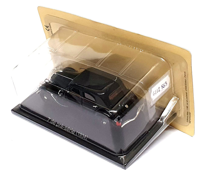 Atlas Editions 1/43 Scale 6112 553 - 1934 Citroen Traction de pre-serie - Black