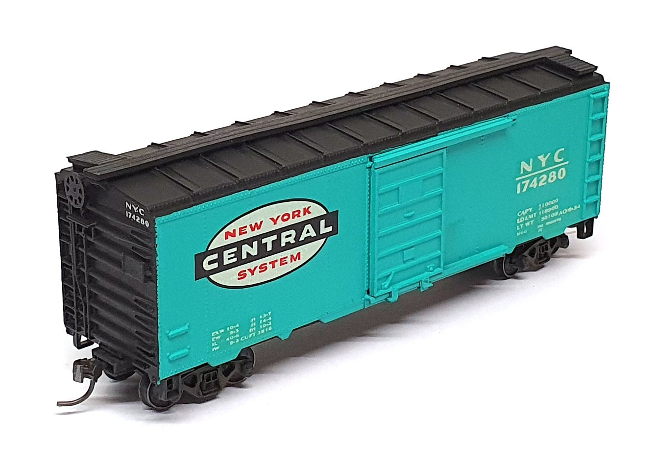 Roundhouse HO 1/87 Scale RH280 - 40ft. Box Car NYC 174280 - Jade Green