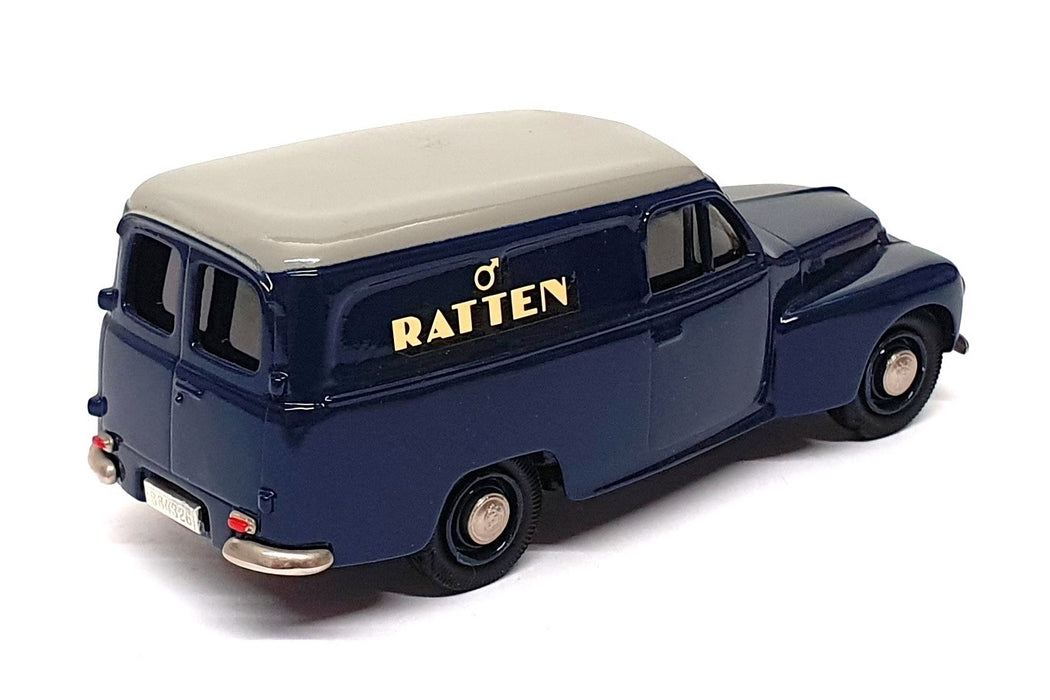 Rob Eddie 1/43 Scale No.8y - 1953 Volvo PV445 Van Ratten - Blue/Grey 1 Of 500