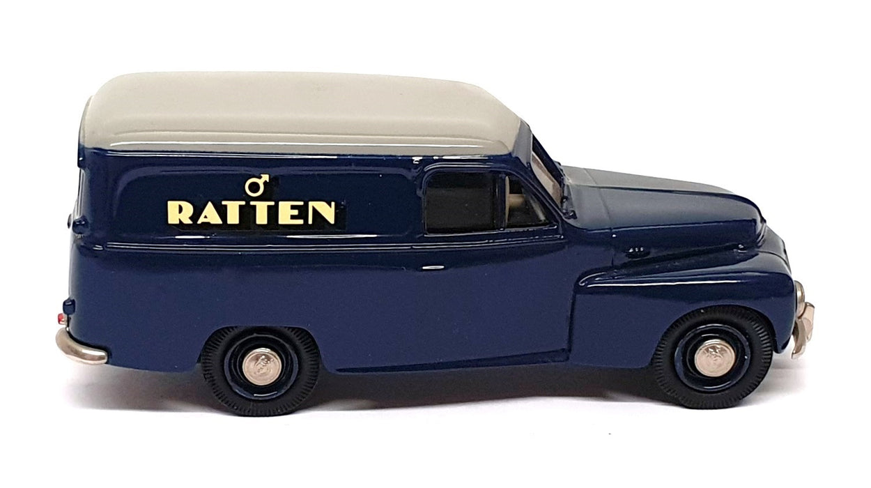 Rob Eddie 1/43 Scale No.8y - 1953 Volvo PV445 Van Ratten - Blue/Grey 1 Of 500