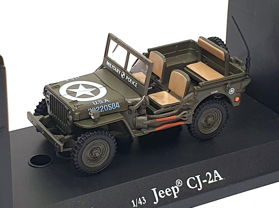 Cararama 1/43 Scale Diecast 00221 - Willys Jeep US Army - Green