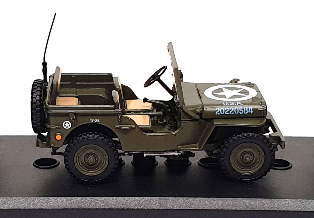 Cararama 1/43 Scale Diecast 00221 - Willys Jeep US Army - Green