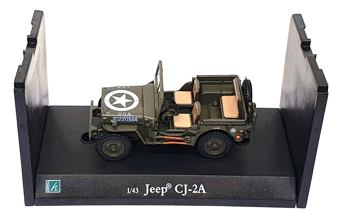 Cararama 1/43 Scale Diecast 00221 - Willys Jeep US Army - Green