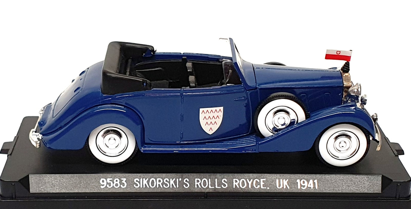 Solido 1/43 Scale Diecast 9583 - Sikorski's Rolls Royce UK 1941 - Blue