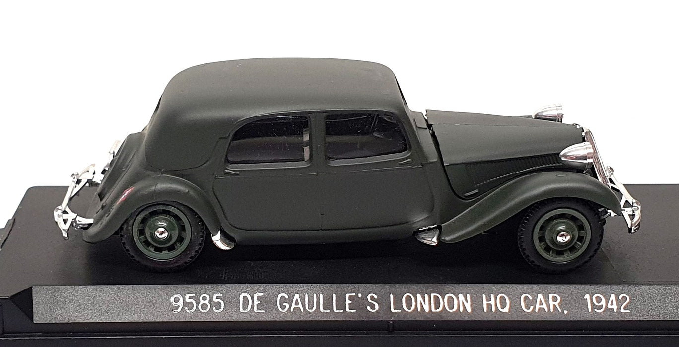 Solido 1/43 Scale 9585 - Citroen De Gaulle's London HQ Car 1942 - Matt Green