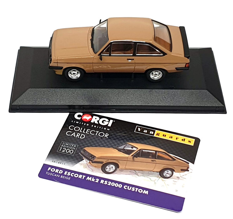 Vanguards 1/43 Scale VA14911 - Ford Escort Mk2 RS2000 Custom - Tuscan Beige