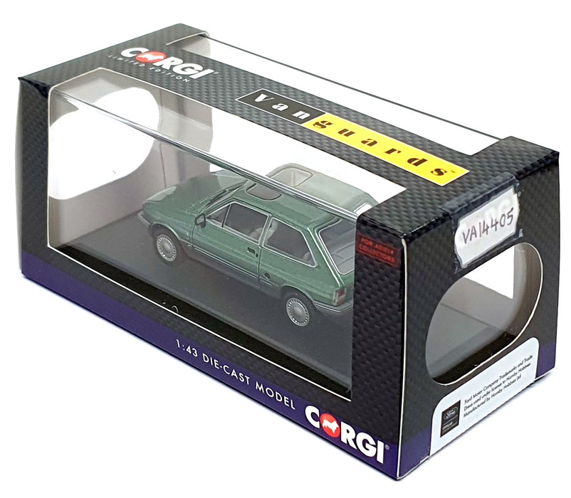 Vanguards 1/43 Scale VA14405 - Ford Fiesta Mk2 1.4 Ghia - Willow Green