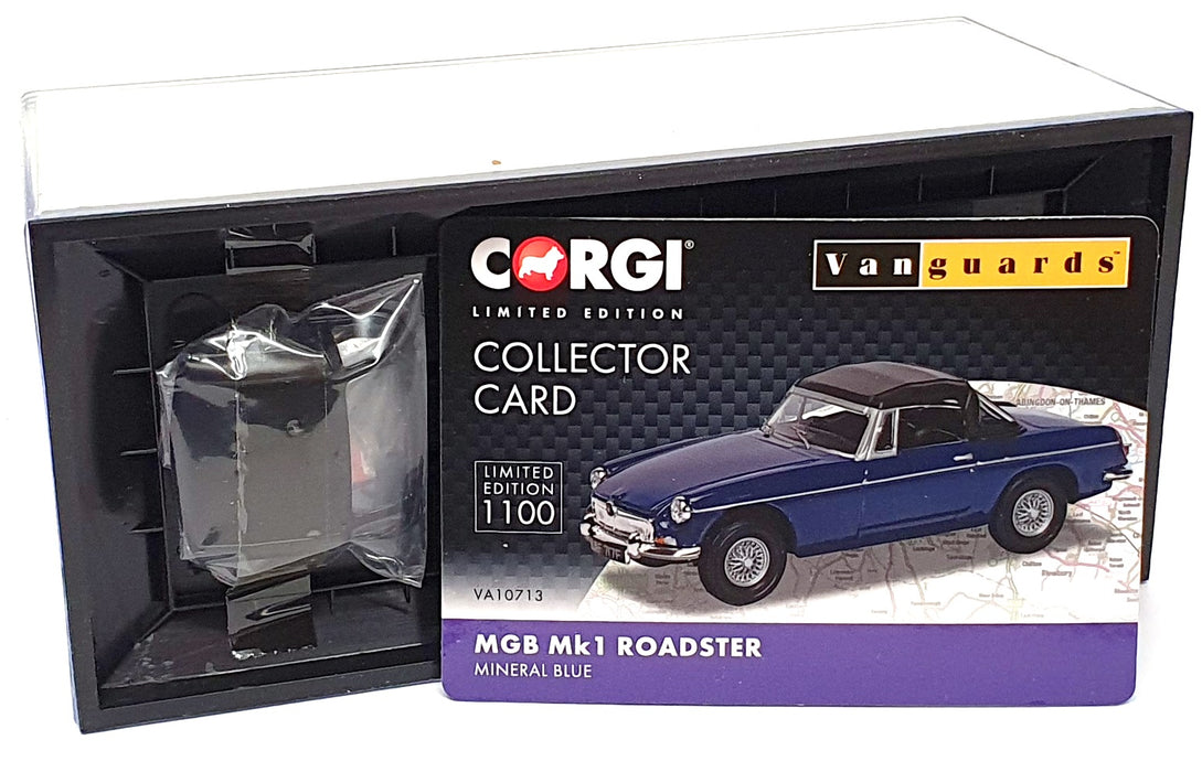 Vanguards 1/43 Scale VA10713 - MG MGB Mk1 Roadster - Mineral Blue