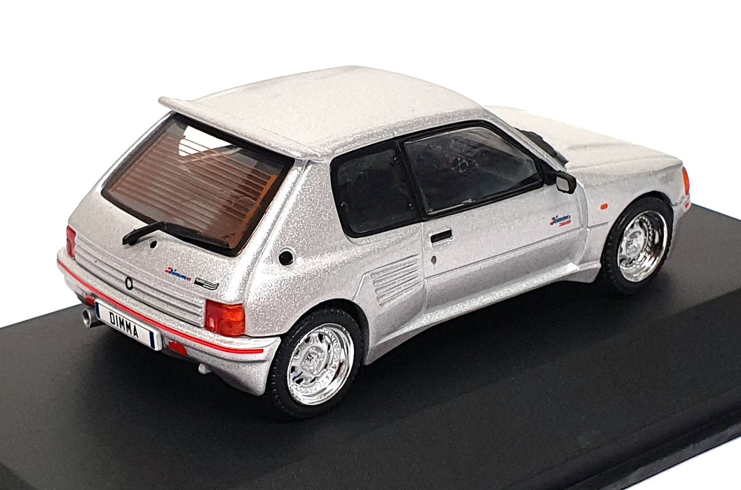 Solido 1/43 Scale S4310809 - Peugeot 205 GTI With Dimma Bodykit - Silver