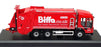Oxford Diecast 1/76 Scale 76DE001 Dennis Eagle Olympus Refuse Truck Biffa - Red