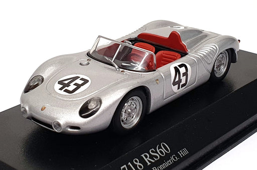 Minichamps 1/43 Scale 430 606543 Porsche 718 RS60 #43 12H Sebring 1960 - Silver