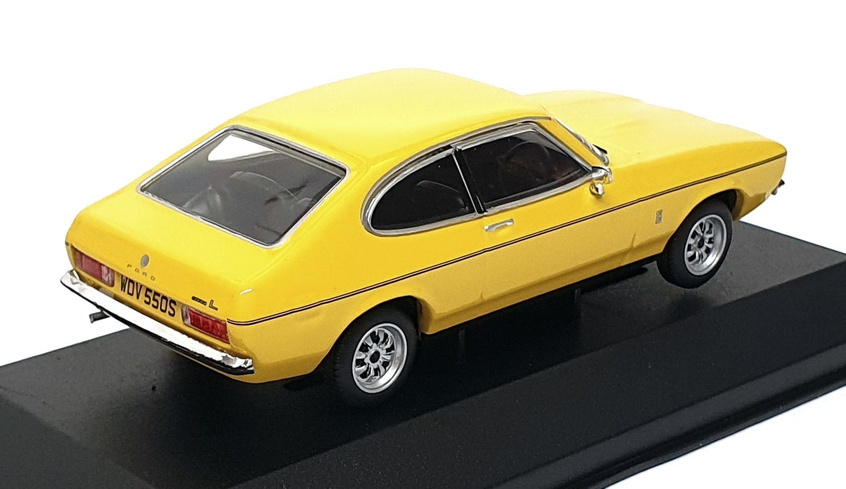 Vanguards 1/43 Scale VA15410 - Ford Capri Mk2 1.6L - Signal Yellow