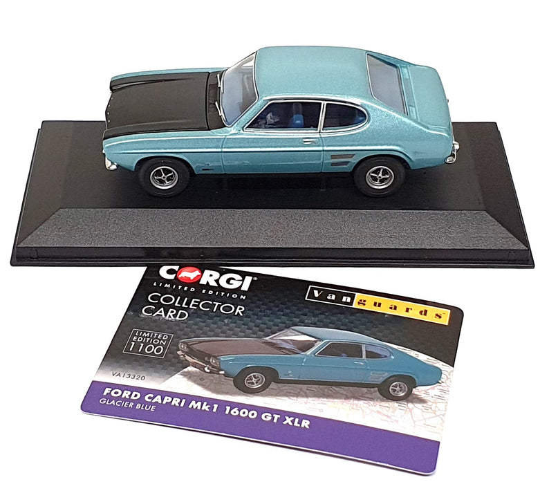 Vanguards 1/43 Scale VA13320 - Ford Capri Mk1 1600 GT XLR - Glacier Blue