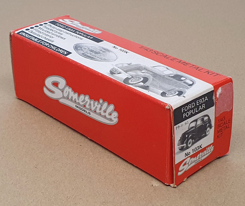 Somerville Models 1/43 Scale Unbuilt Kit 103K - Ford E93A Popular