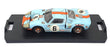 Bang 1/43 Scale 7074 - Ford GT40 #6 Winner Le Mans 1969 - Lt. Blue/Orange