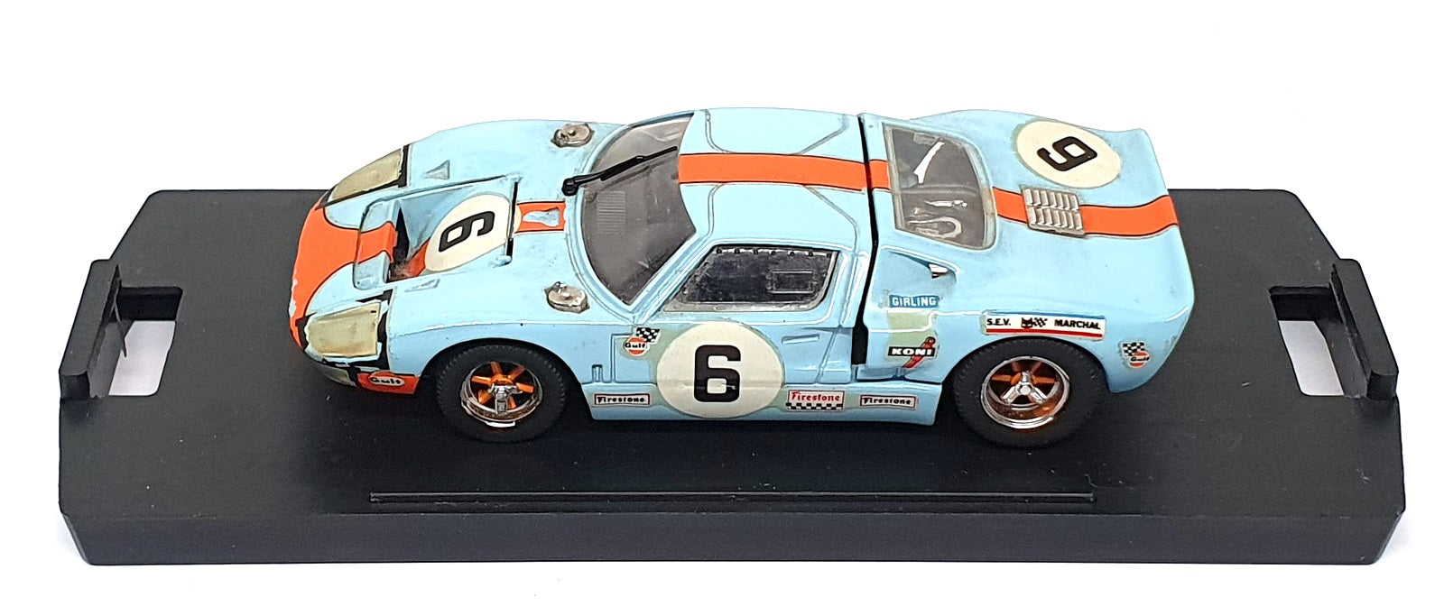 Bang 1/43 Scale 7074 - Ford GT40 #6 Winner Le Mans 1969 - Lt. Blue/Orange