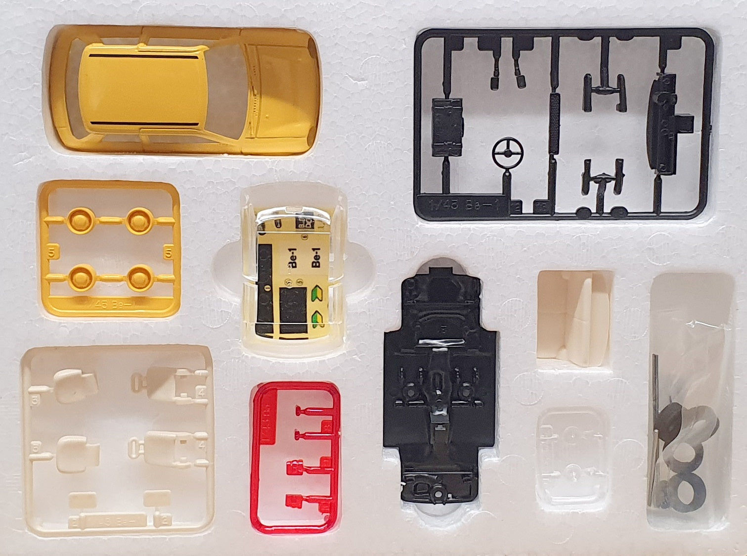 Bandai 1/43 Scale Model Kit 0020270 - Nissan Be-1 Concept - Yellow