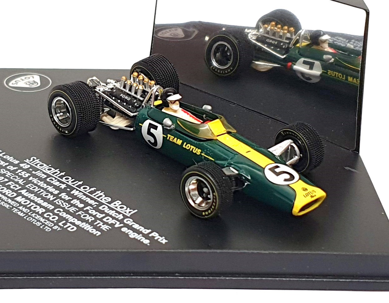 Quartzo 1/43 Scale 44001 - F1 Lotus 49 #5 1st Dutch GP 1967 Jim Clark