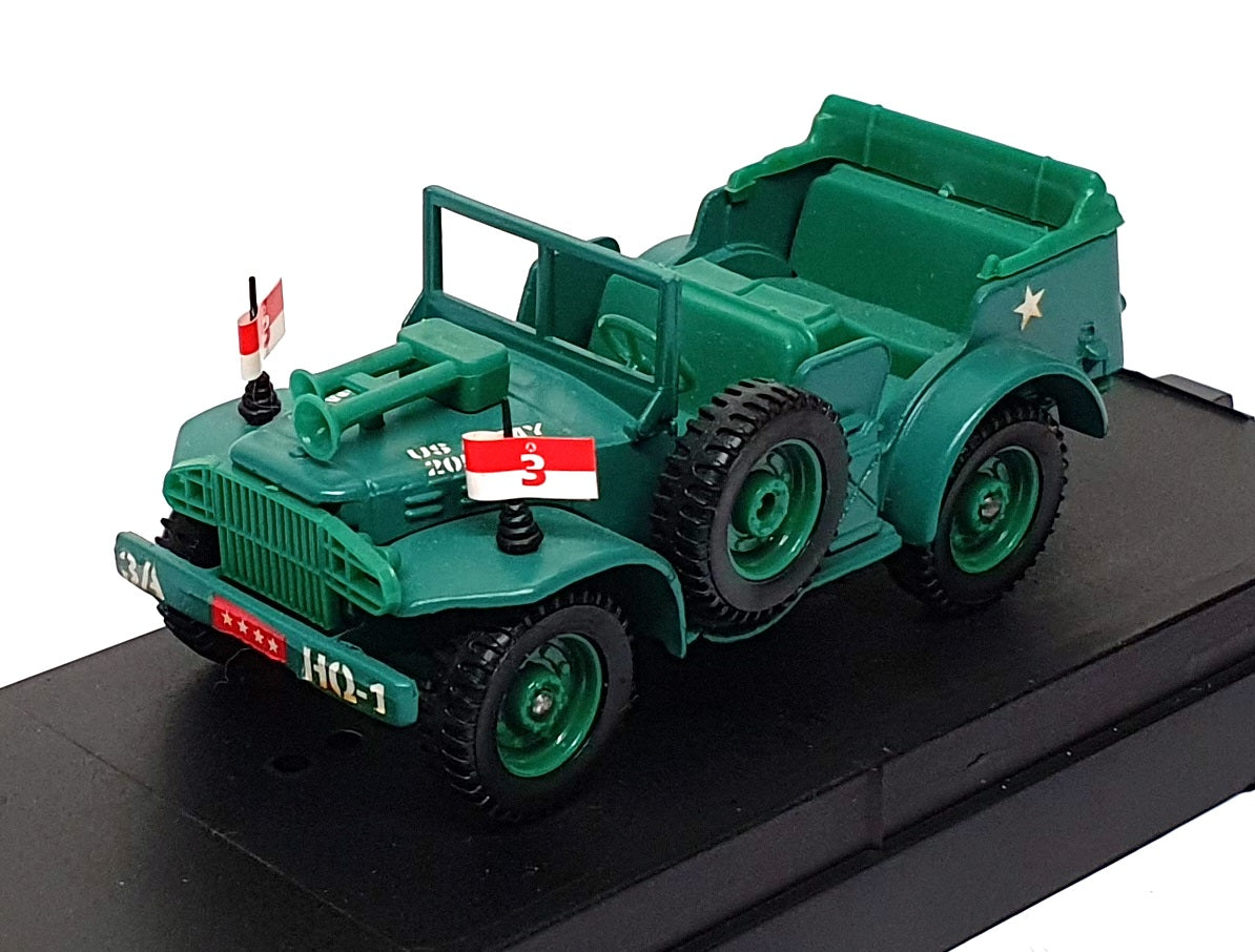 Solido 1/43 Scale 9588 - Jeep Patton's Command Car Europe 1945 - Green