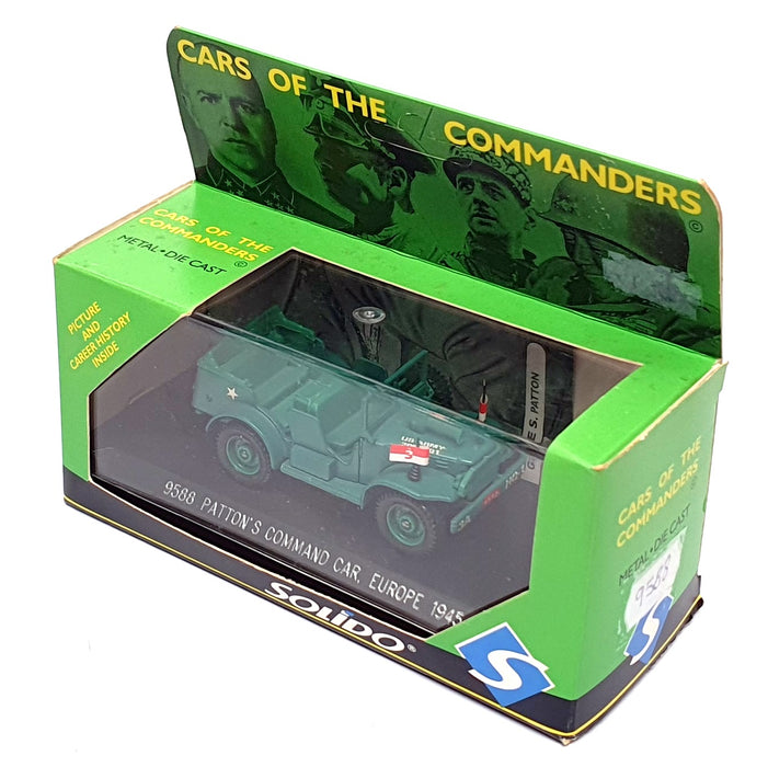 Solido 1/43 Scale 9588 - Jeep Patton's Command Car Europe 1945 - Green