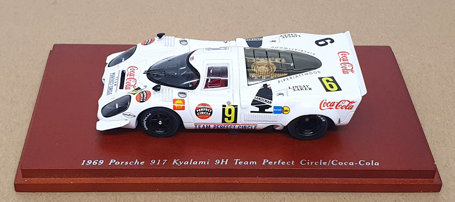 TSM 1/43 Scale TSM114312 - 1969 Porsche 917 #9 Kyalami 9H Coca-Cola