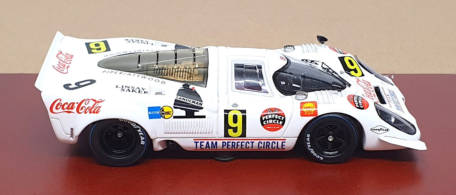 TSM 1/43 Scale TSM114312 - 1969 Porsche 917 #9 Kyalami 9H Coca-Cola