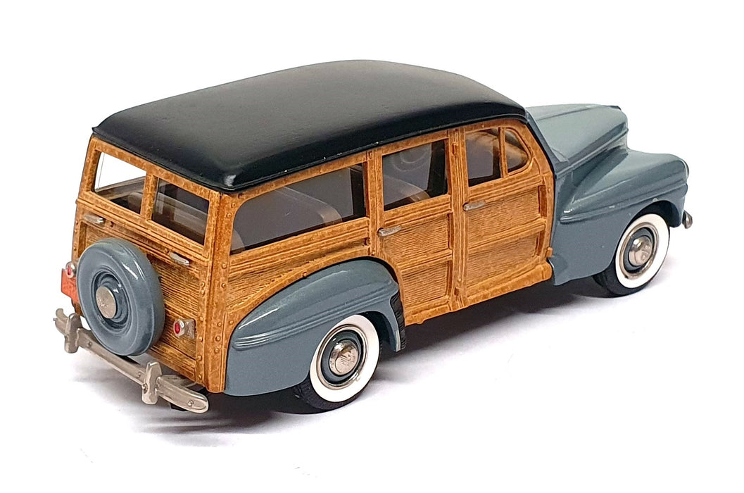 Brooklin Models 1/43 Scale BRK83 001 - 1947 Ford V-8 Stn. Wagon - Met. Blue Grey