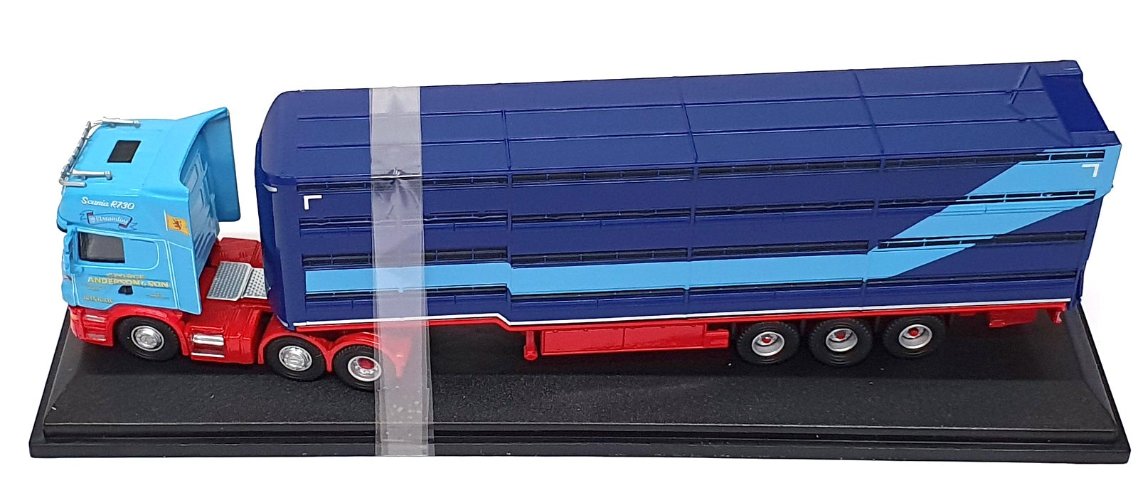 Oxford 1/76 Scale 76SCA01LT Scania Houghton Professional Livestock Transporter