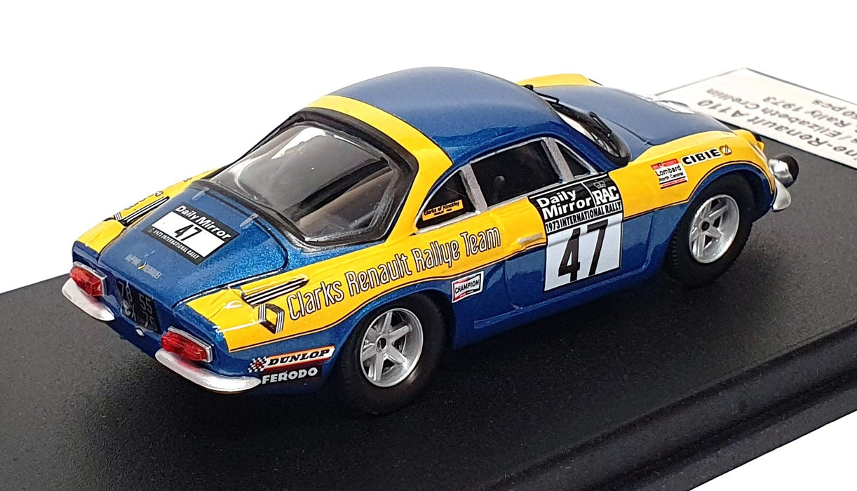 Trofeu 1/43 Scale RR.uk20 - Alpine Renault A110 #47 RAC Rally 1973 Moss/Crellin