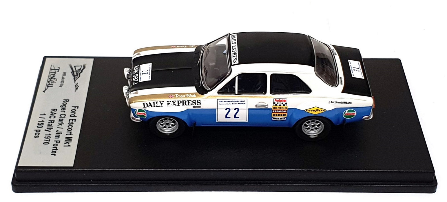 Trofeu 1/43 Scale RR.uk63 - Ford Escort Mk1 #22 RAC Rally 1970 Clark/Porter