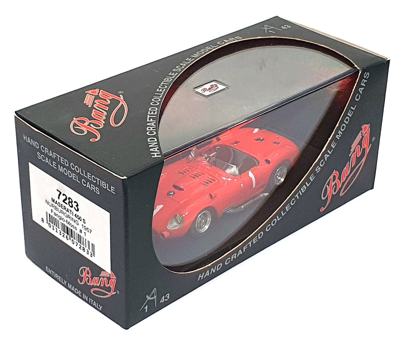Bang 1/43 Scale 7283 - Maserati 450S #1 Nurburgring 1957 Fangio/Moss