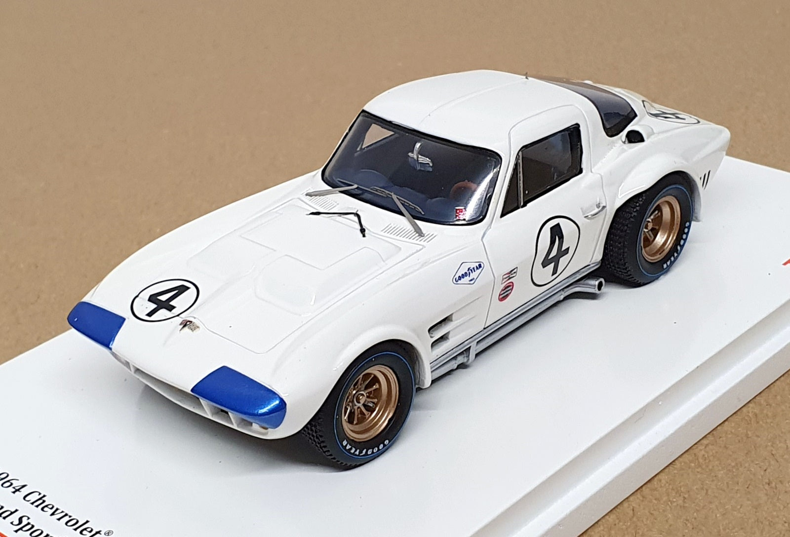 TSM 1/43 Scale TSM124321 - 1964 Chevrolet Corvette #4 12h Sebring Hall/Penske
