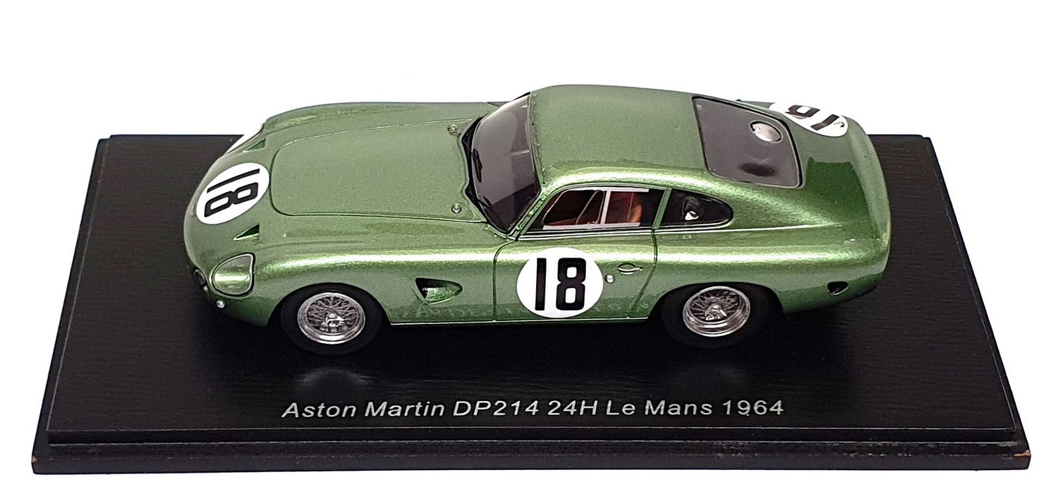 Spark 1/43 Scale S3686 - Aston Martin DP214 #18 24H Le Mans 1964 - Green