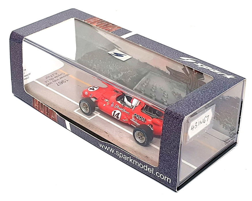 Spark 1/43 Scale 43IN67 - Coyote #14 Winner Indy 500 1967 Foyt