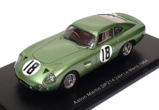 Spark 1/43 Scale S3686 - Aston Martin DP214 #18 24H Le Mans 1964 - Green
