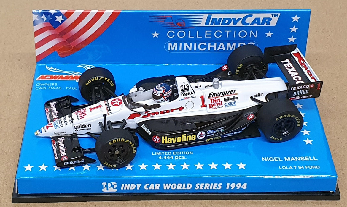 Minichamps 1/43 Scale 520 944301 - Lola T 94 Ford Indy 500 Nigel Mansell