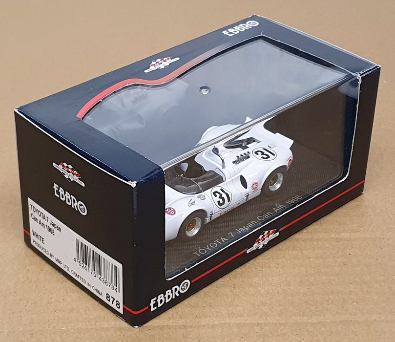 Ebbro 1/43 Scale Diecast 878 - Toyota 7 Japan #31 Can Am 1968 - White