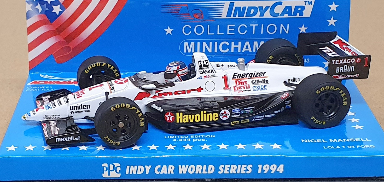 Minichamps 1/43 Scale 520 944301 - Lola T 94 Ford Indy 500 Nigel Mansell