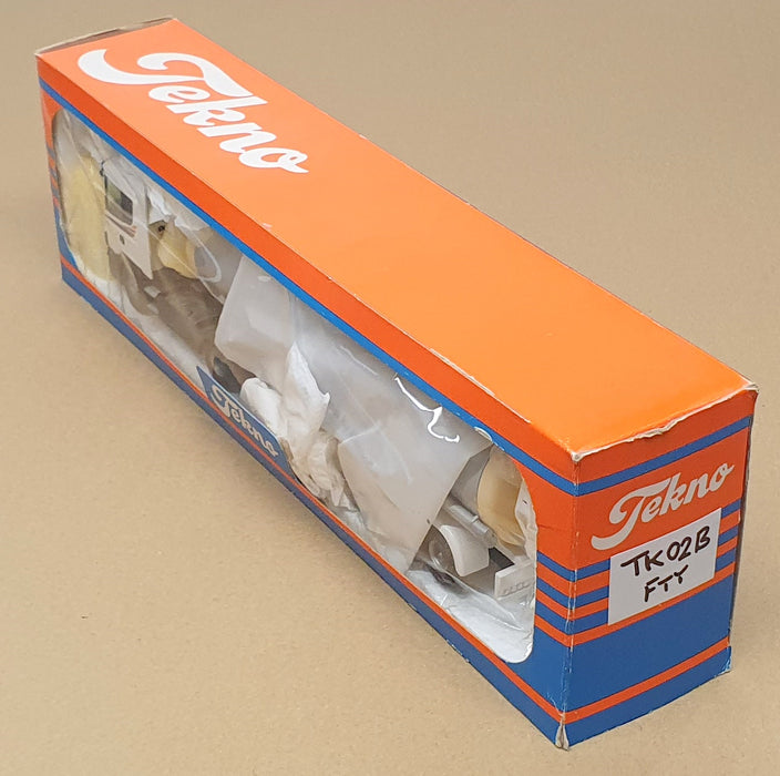 Tekno 1/50 Scale Diecast TK02B - Scania Tanker Truck - White/Silver