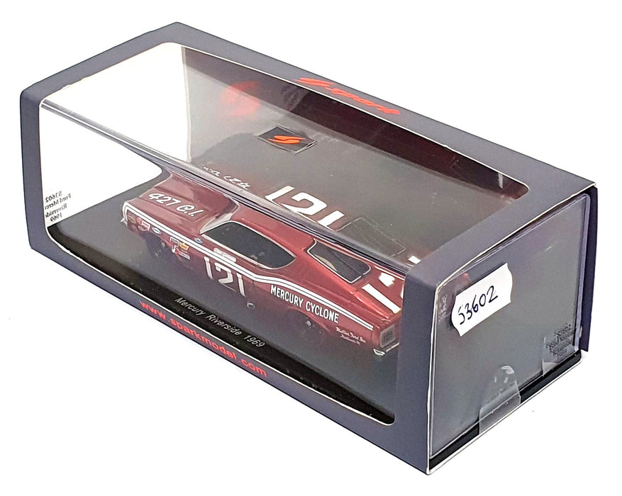 Spark 1/43 Scale Resin S3602 - Ford Mercury #121 Riverside Dan Gurney - Dk. Red